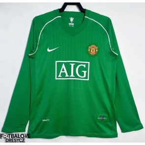 Manchester United 2007-2008 Brankářské Retro Venkovní Dres Dlouhý Rukáv Manchester United 2007-2008 Brankářské Retro Venkovní Dres Dlouhý Rukáv